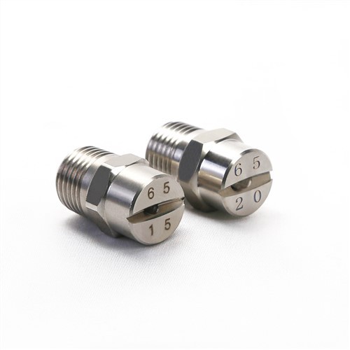 فولاد ضد زنگ Vee جت فن تخت اسپری Nozzles